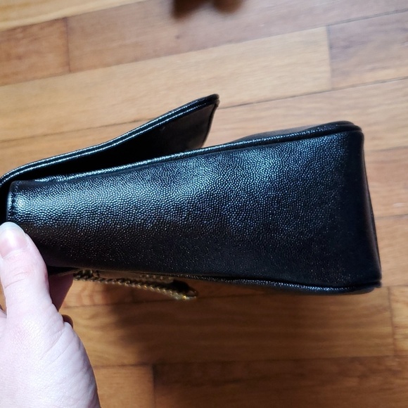 Anne klein large black shoulder crossbody bag chain‎ handle nwot - Picture 10 of 10